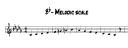 Bb melodic scale